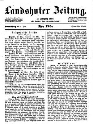 Landshuter Zeitung Donnerstag 2. Juni 1859