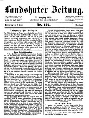 Landshuter Zeitung Sonntag 5. Juni 1859