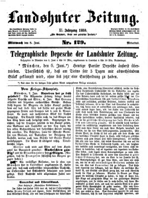 Landshuter Zeitung Mittwoch 8. Juni 1859