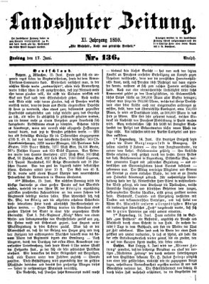 Landshuter Zeitung Freitag 17. Juni 1859