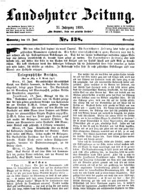 Landshuter Zeitung Sonntag 19. Juni 1859