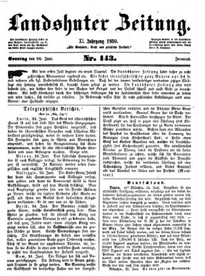 Landshuter Zeitung Sonntag 26. Juni 1859