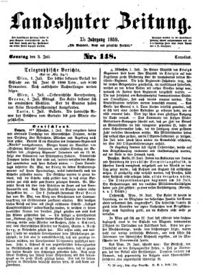 Landshuter Zeitung Sonntag 3. Juli 1859