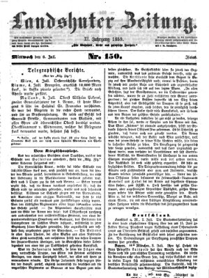 Landshuter Zeitung Mittwoch 6. Juli 1859