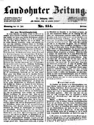 Landshuter Zeitung Sonntag 10. Juli 1859