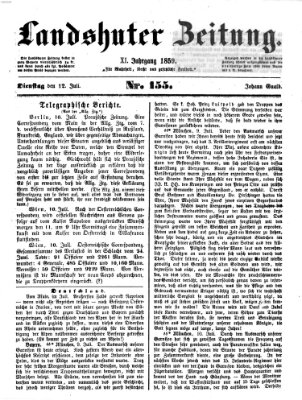 Landshuter Zeitung Dienstag 12. Juli 1859