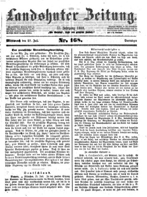 Landshuter Zeitung Mittwoch 27. Juli 1859