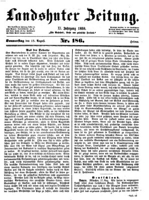 Landshuter Zeitung Donnerstag 18. August 1859