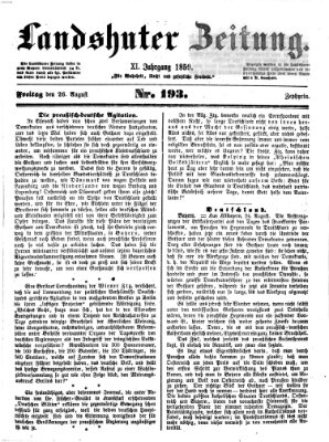 Landshuter Zeitung Freitag 26. August 1859