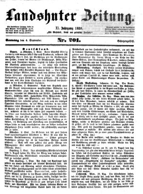 Landshuter Zeitung Sonntag 4. September 1859