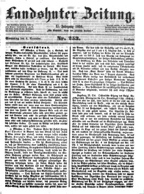 Landshuter Zeitung Sonntag 6. November 1859