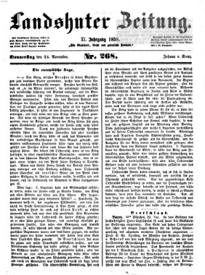 Landshuter Zeitung Donnerstag 24. November 1859
