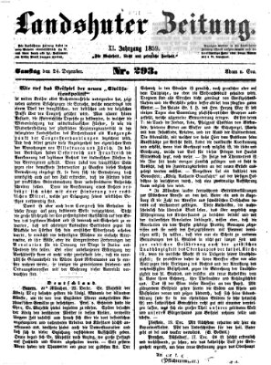 Landshuter Zeitung Samstag 24. Dezember 1859