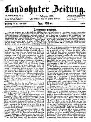 Landshuter Zeitung Freitag 30. Dezember 1859