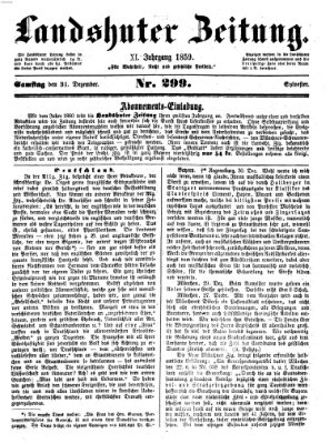 Landshuter Zeitung Samstag 31. Dezember 1859