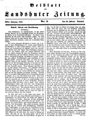 Landshuter Zeitung Montag 28. Februar 1859