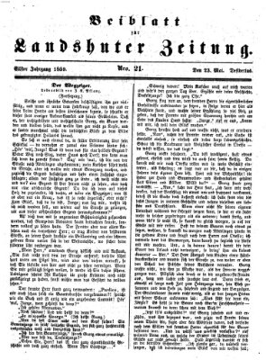 Landshuter Zeitung Montag 23. Mai 1859