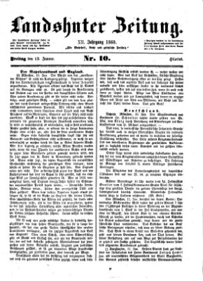 Landshuter Zeitung Freitag 13. Januar 1860