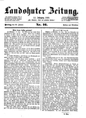 Landshuter Zeitung Freitag 20. Januar 1860