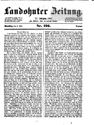 Landshuter Zeitung Samstag 2. Juni 1860