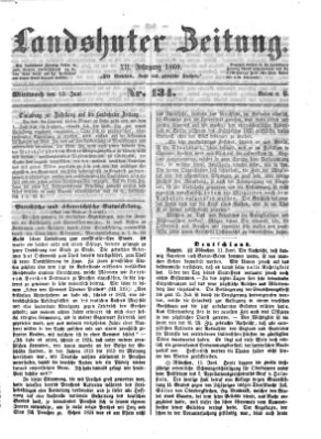 Landshuter Zeitung Mittwoch 13. Juni 1860