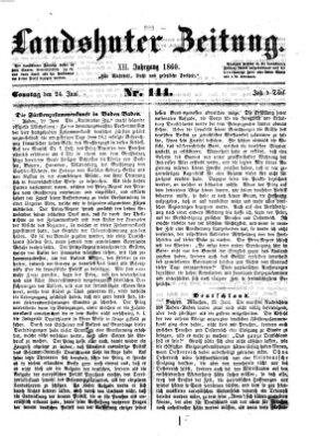 Landshuter Zeitung Sonntag 24. Juni 1860