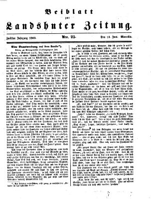 Landshuter Zeitung Samstag 16. Juni 1860