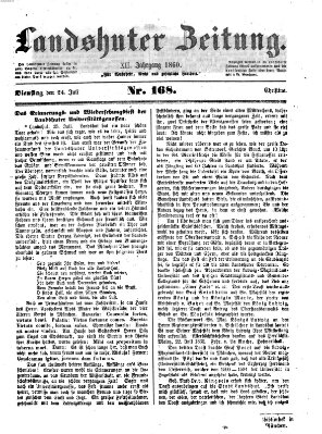 Landshuter Zeitung Dienstag 24. Juli 1860