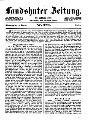 Landshuter Zeitung Sonntag 16. Dezember 1860