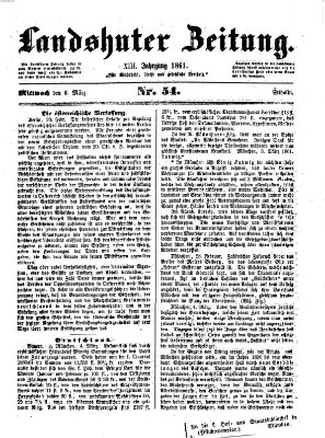 Landshuter Zeitung Mittwoch 6. März 1861