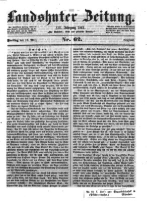 Landshuter Zeitung Freitag 15. März 1861