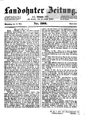 Landshuter Zeitung Sonntag 12. Mai 1861