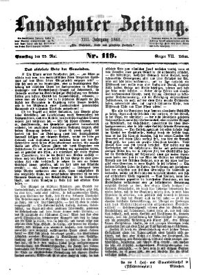 Landshuter Zeitung Samstag 25. Mai 1861