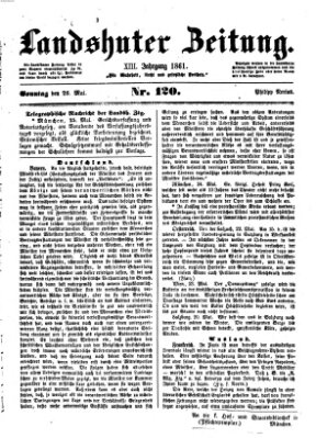 Landshuter Zeitung Sonntag 26. Mai 1861