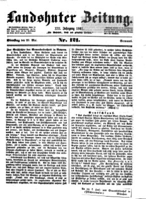 Landshuter Zeitung Dienstag 28. Mai 1861