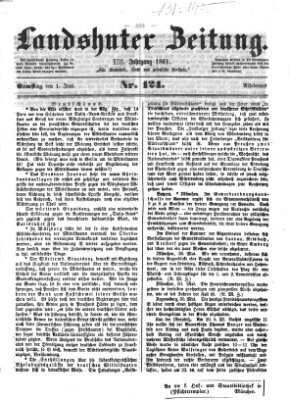 Landshuter Zeitung Samstag 1. Juni 1861