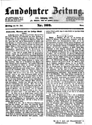 Landshuter Zeitung Freitag 26. Juli 1861