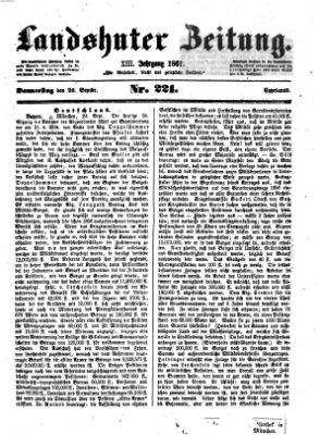 Landshuter Zeitung Donnerstag 26. September 1861