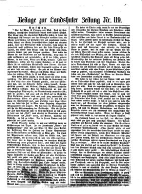 Landshuter Zeitung Samstag 25. Mai 1861