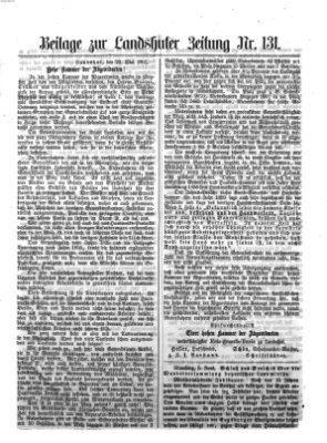 Landshuter Zeitung Sonntag 9. Juni 1861