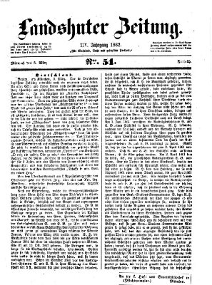 Landshuter Zeitung Mittwoch 5. März 1862