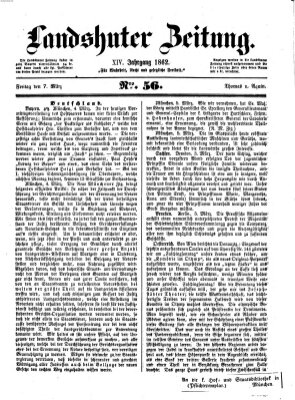 Landshuter Zeitung Freitag 7. März 1862