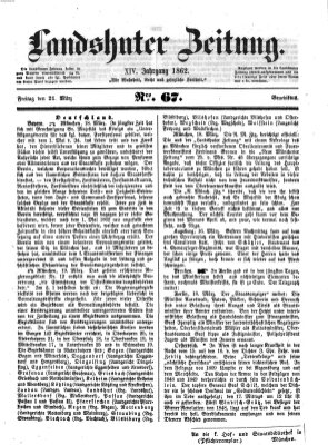 Landshuter Zeitung Freitag 21. März 1862