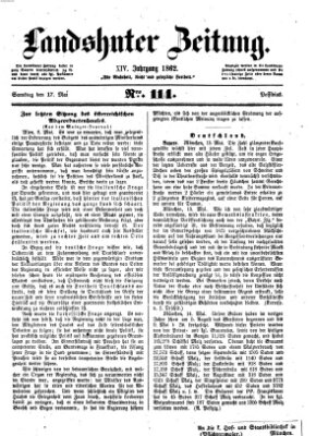 Landshuter Zeitung Samstag 17. Mai 1862