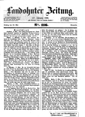 Landshuter Zeitung Dienstag 20. Mai 1862