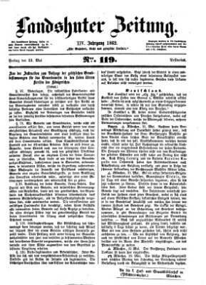 Landshuter Zeitung Freitag 23. Mai 1862