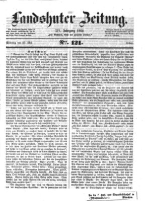 Landshuter Zeitung Sonntag 25. Mai 1862