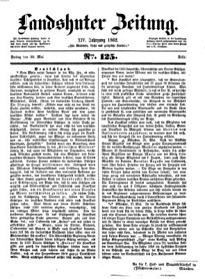 Landshuter Zeitung Freitag 30. Mai 1862