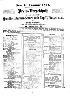 Landshuter Zeitung Freitag 3. Januar 1862