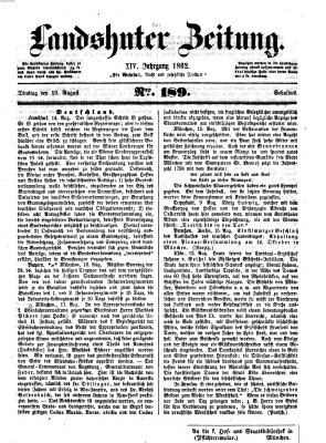 Landshuter Zeitung Dienstag 19. August 1862